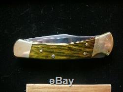 RARE 1990 BUCK 110 LIMITED EDITION CUSTOM KNIFE NEVER USED COA/Display Case