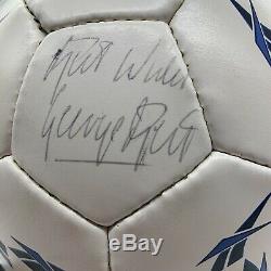 RARE George Best Manchester United Signed Football + COA + DISPLAY CASE 1968