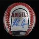 Rare Nolan Ryan Signed Angels Logo Baseball With Display Case Psa Coa Graded 10