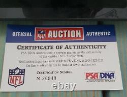 Randy Moss Patriots Auto Signed PSA COA Mini Helmet & Custom Display Case