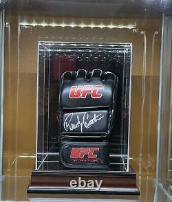 Randy The Natural Couture 6x UFC Champ Autographed Glove BAS COA Display Case