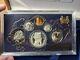 Rare 1982 6-coin Singapore Silver Proof Set With Numbered Coa & Display Case