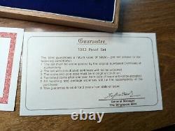 Rare 1982 6-Coin Singapore Silver Proof Set with Numbered COA & Display Case