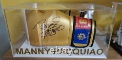 Rare Manny pacquiao signed glove with COA and display case