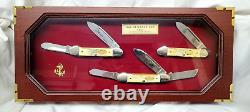 Rare! Vintage! CASE XX GUNBOAT Knives Set, Factory Display Box! COA #0174