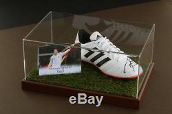 Raul Signed Football Boot Display Case Real Madrid Autograph Memorabilia COA