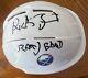 Rick Jeanneret Autograph Mini Helmet With Display Case. Inscribed Scary Good Coa
