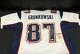 Rob Gronkowski Jsa Autographed Patriots Jersey Coa With Display Case