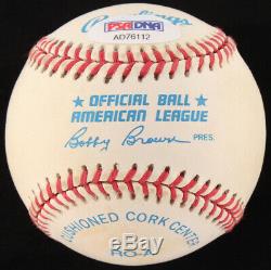 Robin Roberts Signed OAL Baseball with Display Case (PSA COA)