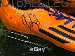 Robin Van Persie Signed Football Boot Manchester United Holland Display Case COA