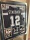 Roger Staubach Authentic Autograph Framed Jersey Coa Schwartz Cowboys