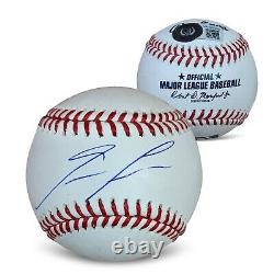 Ronald Acuna Jr Autographed MLB Signed Baseball Beckett COA With UV Display Case