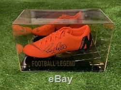 Ronaldo De Lima Signed Football Boot Real Madrid Brazil In A Display Case COA