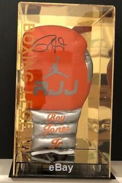 Roy Jones Jr Hand Signed Boxing Glove In Display Case 9x World Champion RARE COA