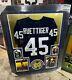 Rudy Ruettiger Signed Framed & Inscribed Notre Dame Jersey Rudy Coa