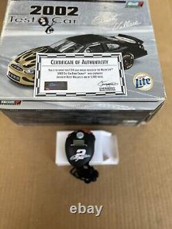 Rusty Wallace Test Car With Stop Watch 1/24 Nascar In Display Case With Coa