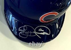 Ryan Dempster Autographed Chicago Cubs Mini Helmet Beckett BAS COA Display Case