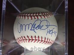 Ryne Sandberg Autographed Baseball TRISTAR COA Ballqube display & wood base inc