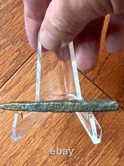 S. S. NEW YORK TREASURE SHIP BRONZE SPIKE HISTORIC ARTIFACT WithCOA & DOME DISPLAY