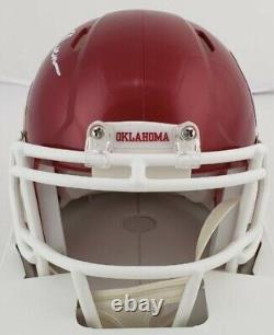 STEVE OWEN Signed Oklahoma Sooners Speed Mini Helmet (JSA COA) WithDisplay Case