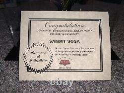 Sammy Sosa Signed OMLB Baseball with Display Case and GSE COA Pepsi Promo