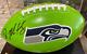 Seattle Seahawks Dk Metcalf Signed Regulation Football & Coa In Display Case New