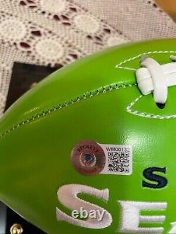 Seattle Seahawks DK METCALF Signed Regulation Football & COA In Display Case NEW
