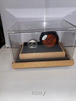 Sergei Fedorov Signed Puck & 1 Ounce Silver Coin & Display Rotating Case JSA COA