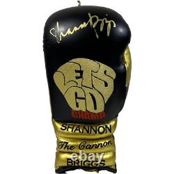 Shannon Briggs Signed Branded Boxing Glove In a Display Case COA