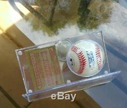 Signed Cardinals A's Mark Mcgwire Auto Baseball Display Case & USA Rc Proof Coa