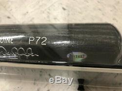 Signed Derek Jeter Baseball Bat P72 Steiner Sports in display case w COA