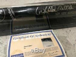 Signed Derek Jeter Baseball Bat P72 Steiner Sports in display case w COA
