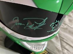 Signed Jason David Frank Green Ranger power rangers Helmet With JSA COA MMPR WithBox