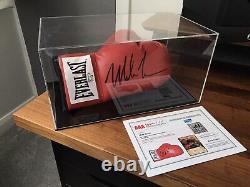 Signed Mike Tyson Boxing Glove with Display Case and COA