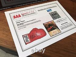 Signed Mike Tyson Boxing Glove with Display Case and COA