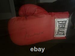 Signed Mohammed Ali Glove, Display Case, Handprint, Photo Etc Collage 2004 COA