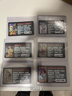 St Louis Mint Zombie tales Set. 999 Silver withCOAs & Magnetic Display Case