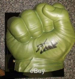 Stan Lee Signed Incredible Hulk Hand Glove Fist Custom Display Case Coa New