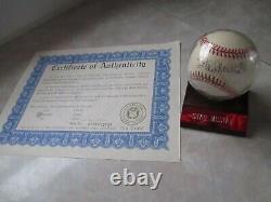 Stan Musial Signed Autographed NL Baseball In Display Case withCOA