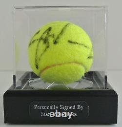 Stan Wawrinka Signed Autograph Tennis Ball Display Case Sport AFTAL & COA