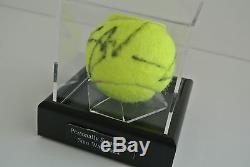 Stan Wawrinka Signed Autograph Tennis Ball Display Case Sport AFTAL & COA