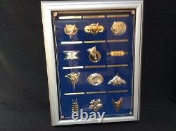 Star Trek Insignia Collection (12 Pcs) With Display Case COAs
