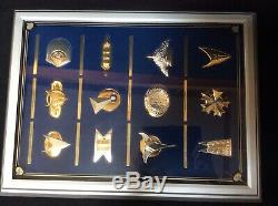 Star Trek Insignia Collection (12 Pcs) With Display Case COAs