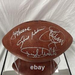 Steel Curtain Signed NFL Football Jsa Coa With Display Case