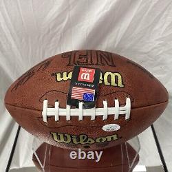 Steel Curtain Signed NFL Football Jsa Coa With Display Case