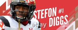 Stefon Diggs Signed NFL Football with Custom Display Stand (Beckett COA) Auto