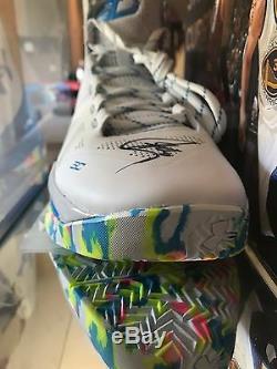 Stephen Curry Sc30 Autographed Sneaker Coa 6/6/16 Display Case Certification