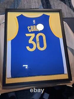 Stephen Curry Signed Jersey With Display Case And Coa
