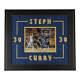 Stephen Curry Signed Warriors 19.5x22.5 Custom Framed Photo Display Beckett Coa