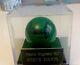 Steve Davis Hand Signed Green Snooker Ball In Display Case Aftal Coa Proof